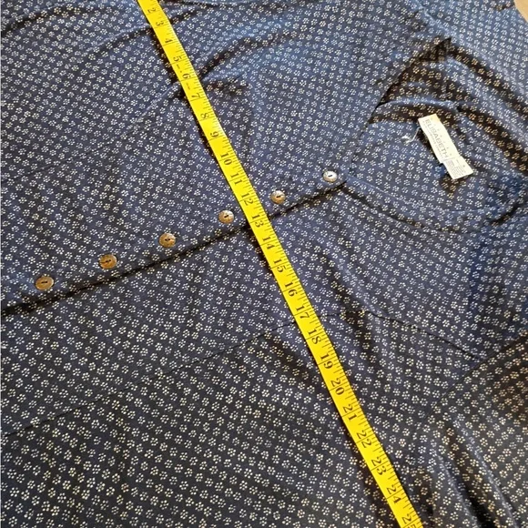 90s Vintage Dress Barn Elisabeth Blue Ditsy Floral Midi Dress 100% Cotton Size 3 - Picture 5 of 11